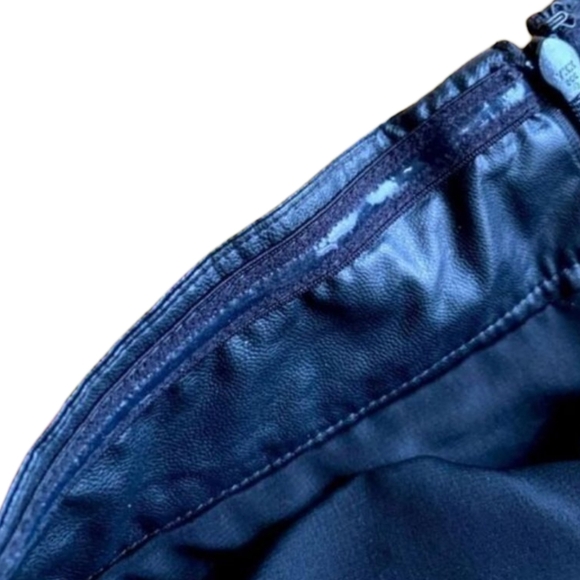 Leith Black Faux Vegan Leather Strapless Dress Size 4 - Picture 10 of 10